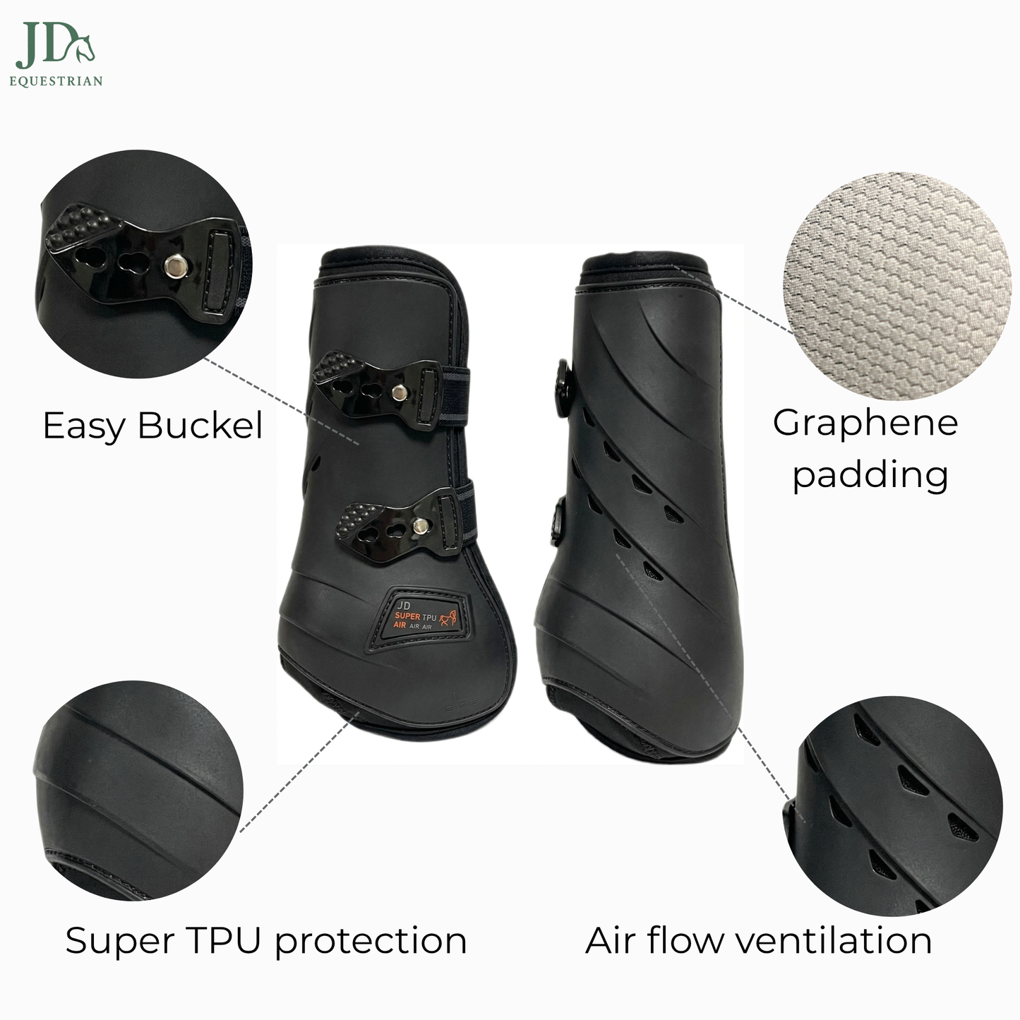 JD SUPER TPU Grafenfoder– Dressyrdamasker